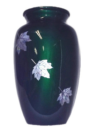 Mother of Pearl Falling Leaves Cremation Urn | Vision Medical