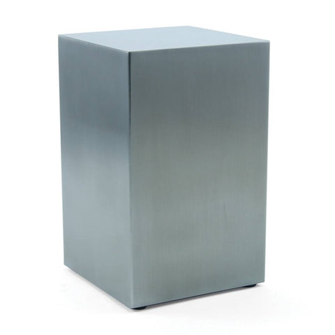 "Beaumont Brushed Pewter Finish", Cremation Urn ( perfect for Niches )