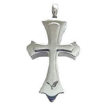 Stainless Steel Stacked Cross Cremation Pendent