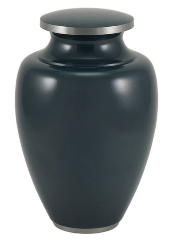 EXTRA LARGE Cremation Urn, 300 Cubic Inches,  Camden Navy Blue