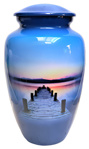 "Dock to Heaven" ash cremation urn, Nautical Themed Cremation Urn, Themed Ash Urn , Vision Medical