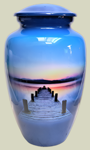 "Dock to Heaven" ash cremation urn, Nautical Themed Cremation Urn, Themed Ash Urn , Vision Medical