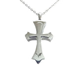 Stacked Cross Cremation Pendent