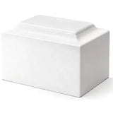 White Cultured Marble Cremation Urn | Cultured Marble Urn | Vision Medical