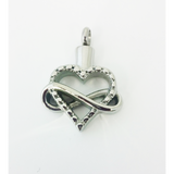 Cremation Jewelry | Stainless Steel Infinity Heart Cremation Pendant | Vision Medical