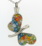 Cremation Jewelry | Stainless Steel Butterfly Cremation Pendant | Vision Medical