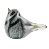 Blown Glass Onyx Lyrical Songbird Ash Cremation Keepsakes | holds minimal amount of ash