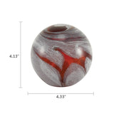 Blown Glass Amber Swirl Ash Cremation Keepsakes | holds minimal amount of ash