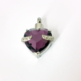 Cremation Pendant- Hold My Heart Collection _ Choose crystal color