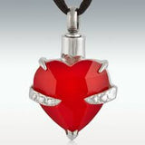 Cremation Pendant- Hold My Heart Collection _ Choose crystal color