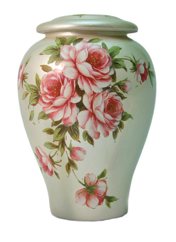 Rose Bouquet Ceramic Cremation Urn