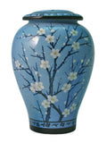 Plum Blossom, Ceramic Cremation Urn
