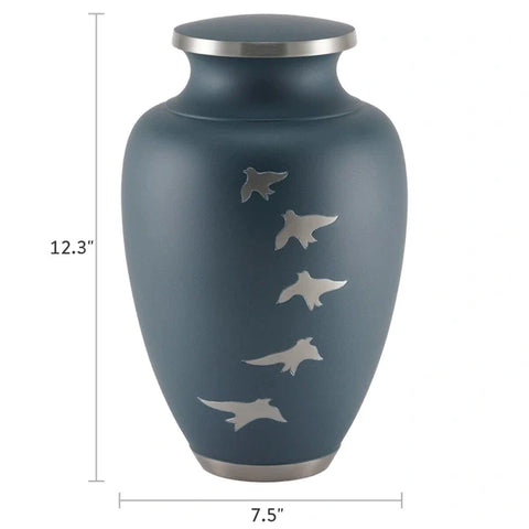 Extra Large Cremation Urn | XL  Aria Ascending Doves | Designed for a large person up to 320#